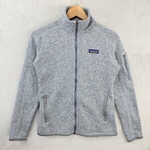 Patagonia Women’s Better Sweater Full Zip Fleece Jacket Size Small Heather Gray
